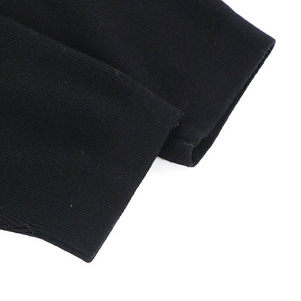 Hermes Leather Trim Wool Long Cardigan Black 40 — view 5