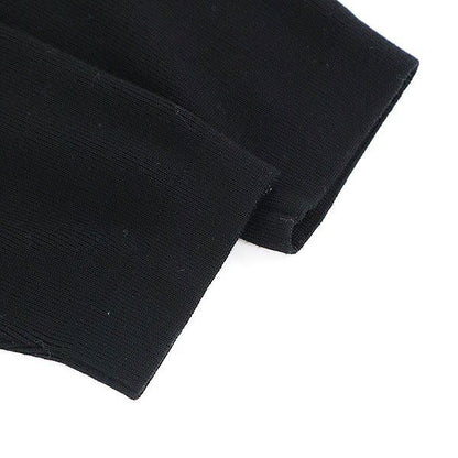 Hermes Leather Trim Wool Long Cardigan Black 40 — view 5