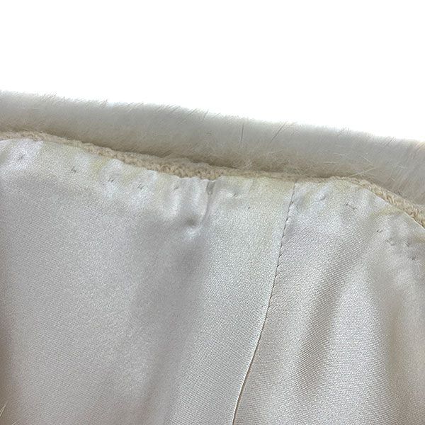 Dior Mink Color Wool Long Coat Ivory — view 9