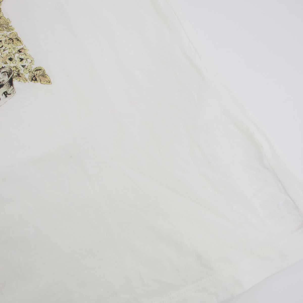 Dior Star Cotton Linen Jersey Distressed T-Shirt White XS — view 5