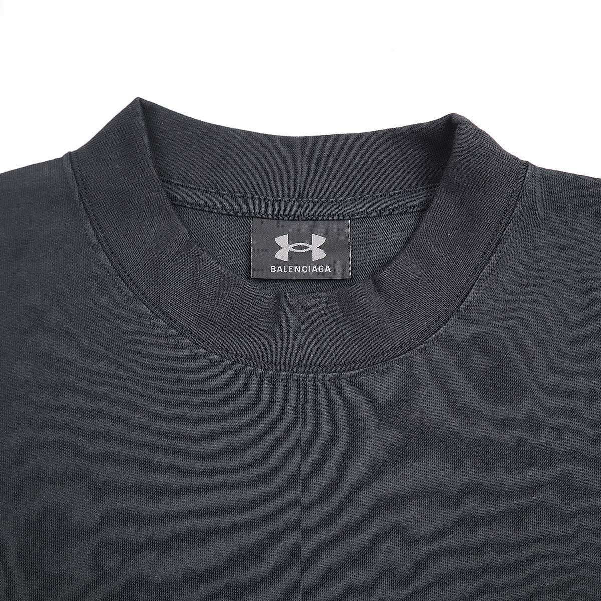 Balenciaga Under Armor Underarmor Oversize Print T-Shirt Black XS — view 3