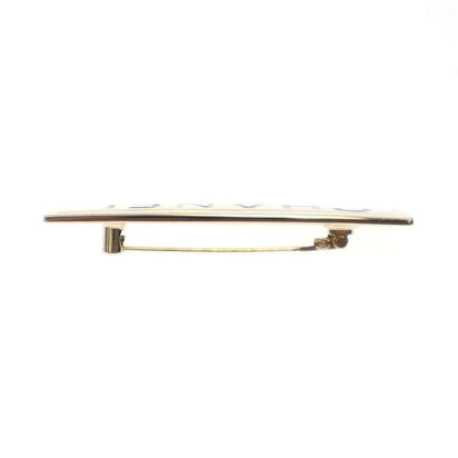 Chanel Logo Plate Brooch B Gold — view 7