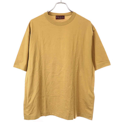 Gucci Embroidered Cotton Jersey T-Shirt Camel XS