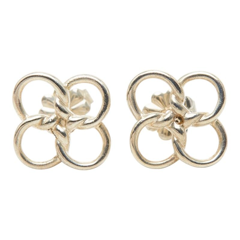 Tiffany & Co Quadro Folio Earrings Silver — view 2