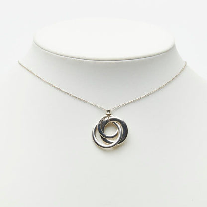 Tiffany & Co Interlocking Circle Necklace Silver — view 7