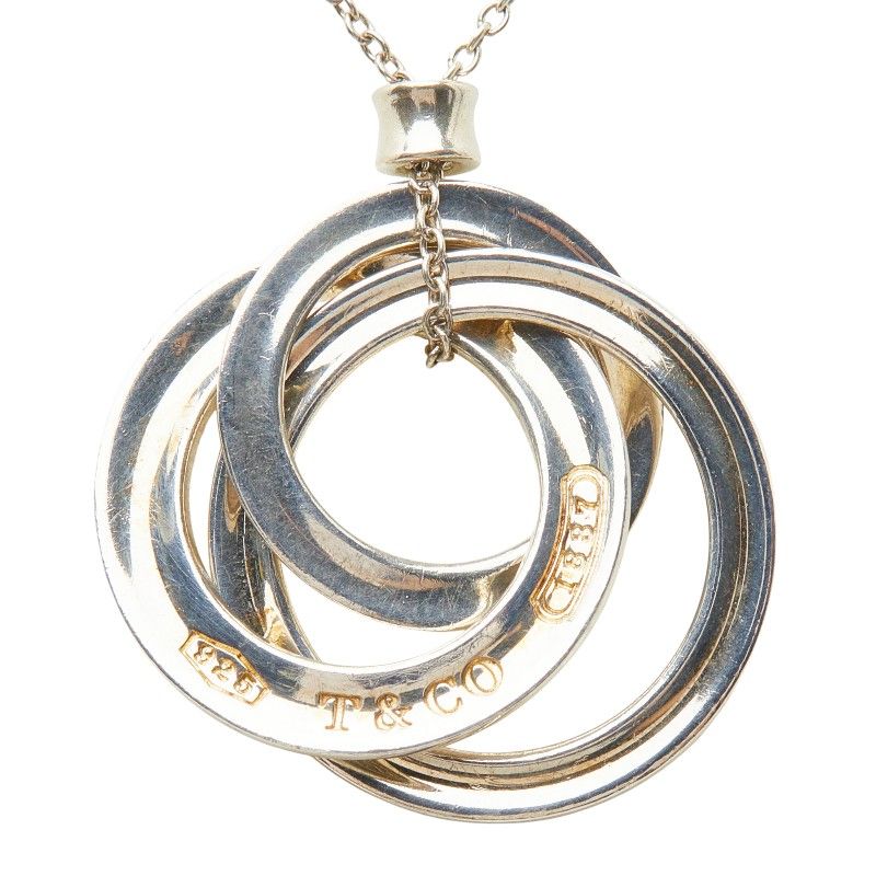 Tiffany & Co Interlocking Circle Necklace Silver — view 3