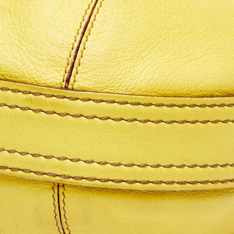 Loewe Anagram Fiesta 2-Way Shoulder Bag Yellow Leather — view 4