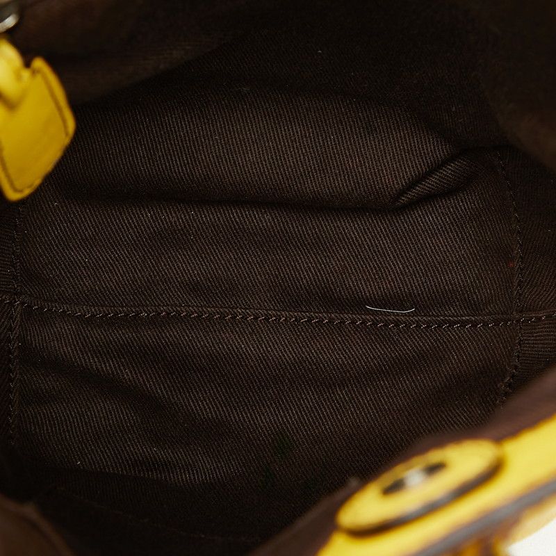 Loewe Anagram Fiesta 2-Way Shoulder Bag Yellow Leather — view 7