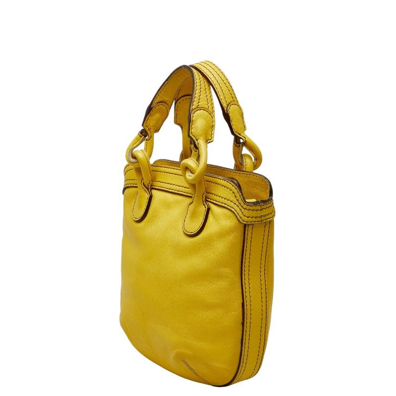Loewe Anagram Fiesta 2-Way Shoulder Bag Yellow Leather — view 2