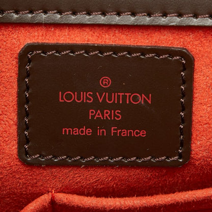 Louis Vuitton Damier Sarria Handbag Brown Leather — view 9