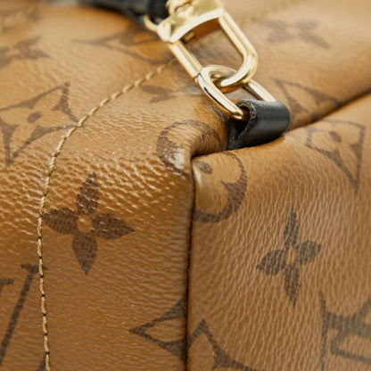 Louis Vuitton Monogram Reverse Palm Springs Mini Backpack Black Brown Leather — view 6