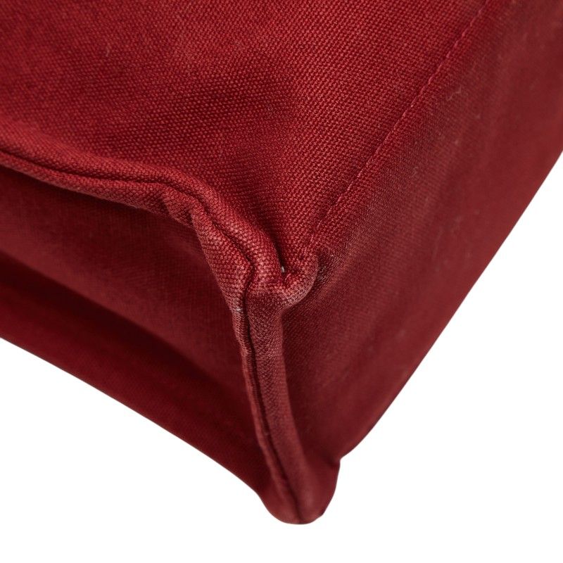 Hermes Fourre Tout MM Tote Red Canvas — view 5