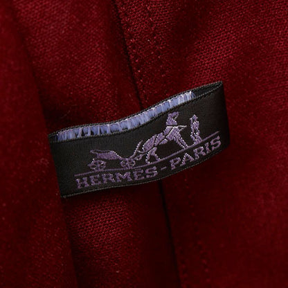 Hermes Fourre Tout MM Tote Red Canvas — view 9