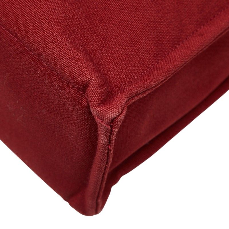 Hermes Fourre Tout MM Tote Red Canvas — view 6