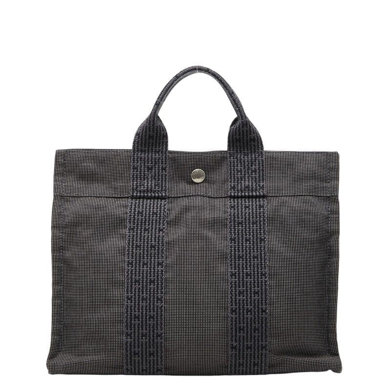 Hermes Her Line Tote PM Gray Canvas