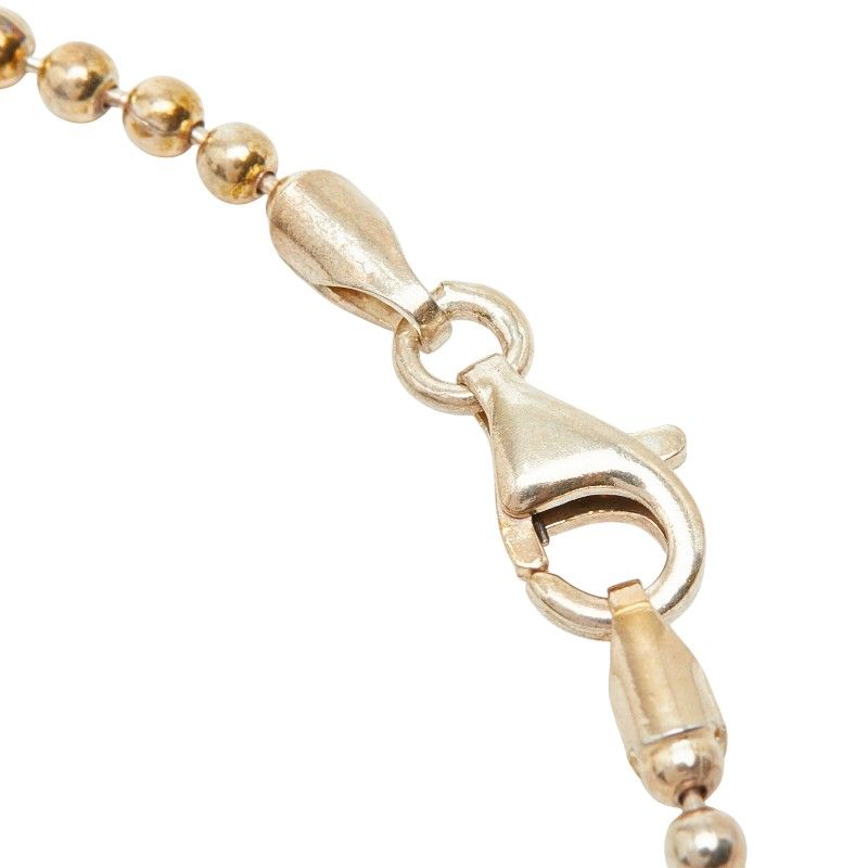 Gucci Logo Plate Bracelet Ball Chain Silver — view 5