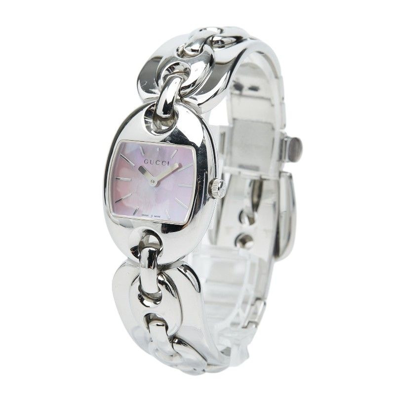 Gucci Watch 121.5 Pink Shell Silver Stainless Steel — view 2