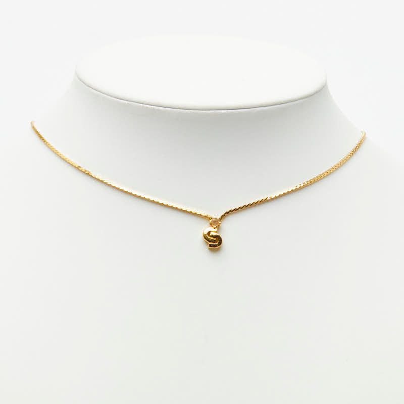 Dior CD Logo Necklace Gold Plated — view 6