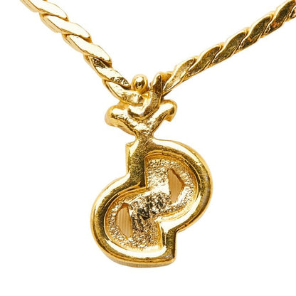 Dior CD Logo Necklace Gold Plated — view 3