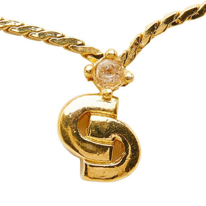 Dior CD Logo Necklace Gold Plated — view 2