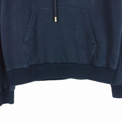 Louis Vuitton Silk Blend Signature Hoodie L Navy Uqq — view 4