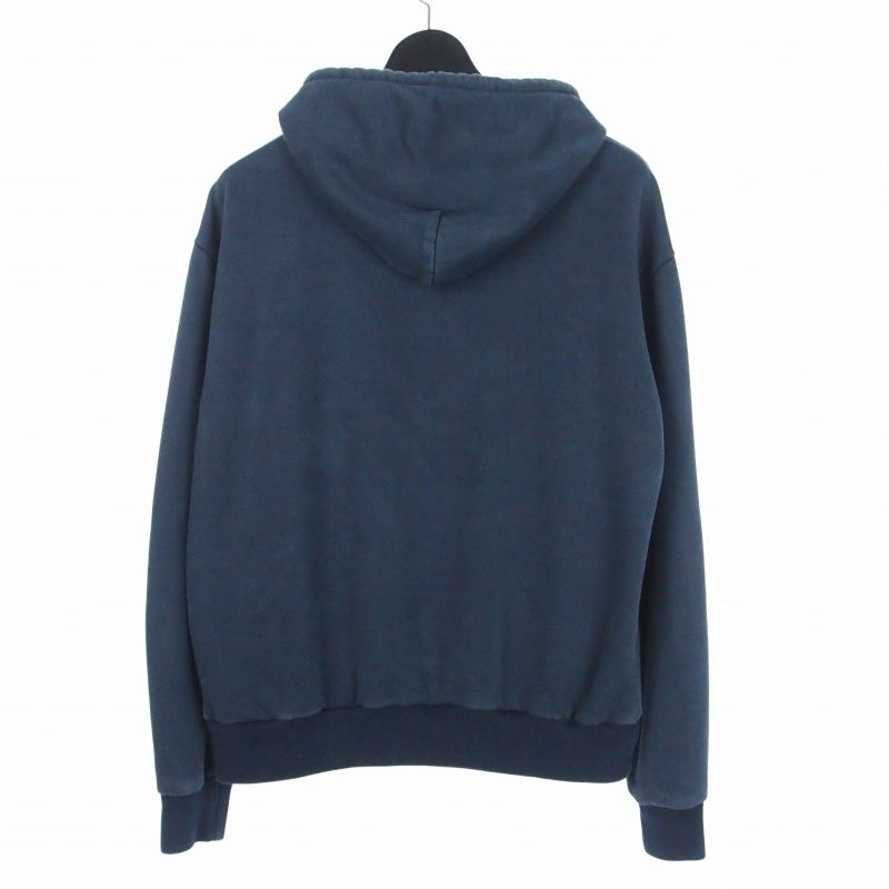 Louis Vuitton Silk Blend Signature Hoodie L Navy Uqq — view 2