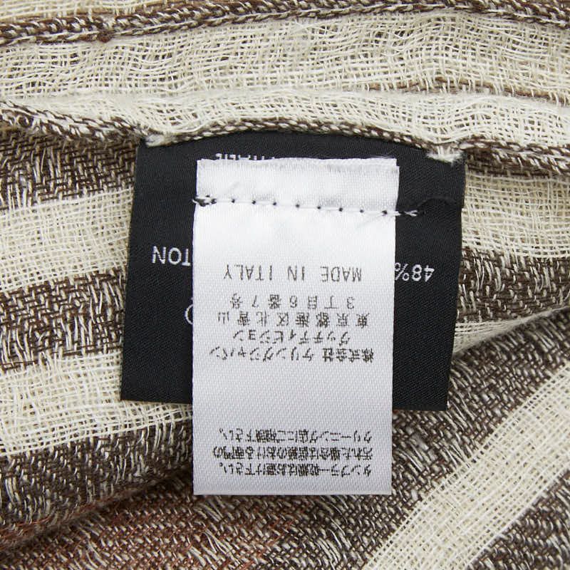 Gucci Shawl Brown Linen Cotton 1- Scarf — view 5