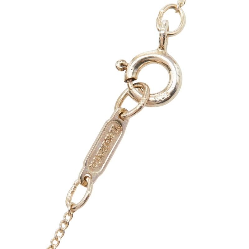 Tiffany & Co Heart Ribbon Necklace Silver 18k Yellow Gold — view 5