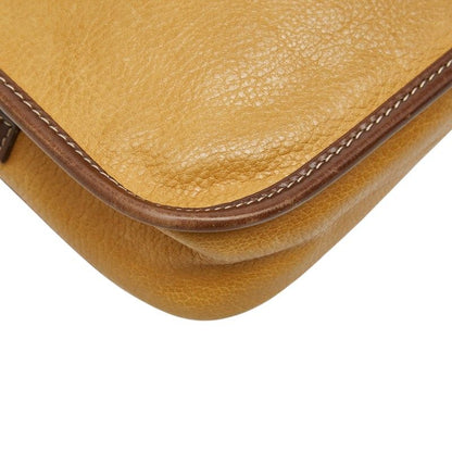 Loewe Anagram Crossbody Shoulder Bag Yellow Brown Leather — view 7