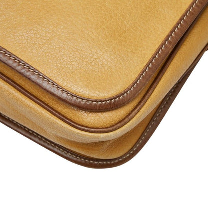 Loewe Anagram Crossbody Shoulder Bag Yellow Brown Leather — view 4