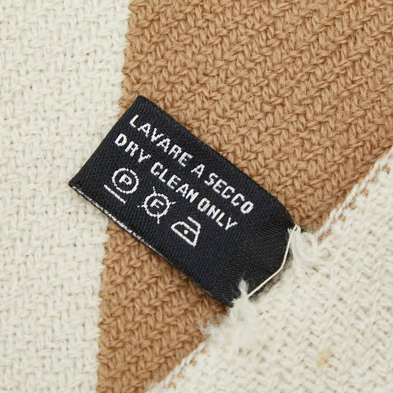 Gucci Glogo Scarf Beige Brown Wool — view 7