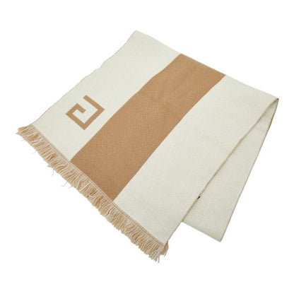 Gucci Glogo Scarf Beige Brown Wool