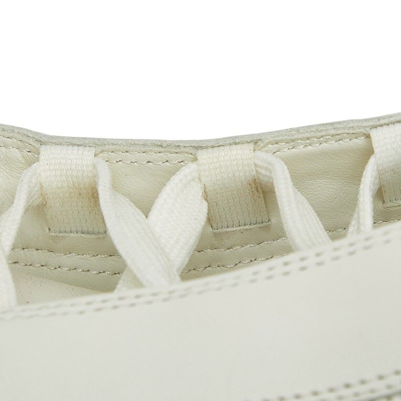 Louis Vuitton Damier Middle Cut Sneakers 9.5 White Black Leather — view 7