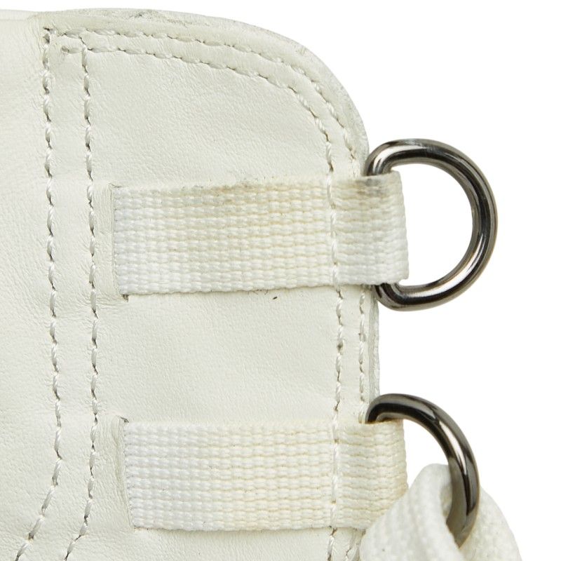 Louis Vuitton Damier Middle Cut Sneakers 9.5 White Black Leather — view 8