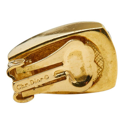 Dior Earrings Gold Black Plated — view 4