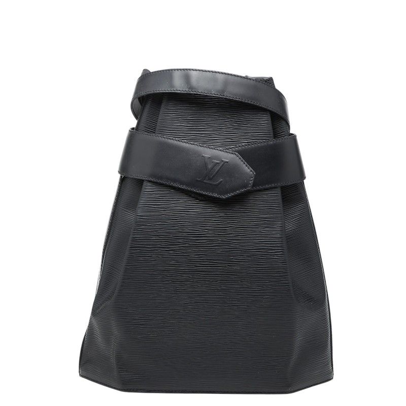 Louis Vuitton Epi Sac Depot GM Shoulder Bag Noir Black Leather — view 2