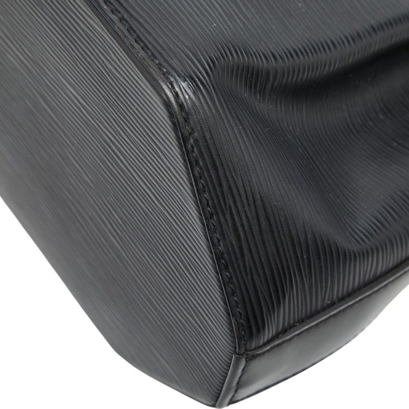 Louis Vuitton Epi Sac Depot GM Shoulder Bag Noir Black Leather — view 5