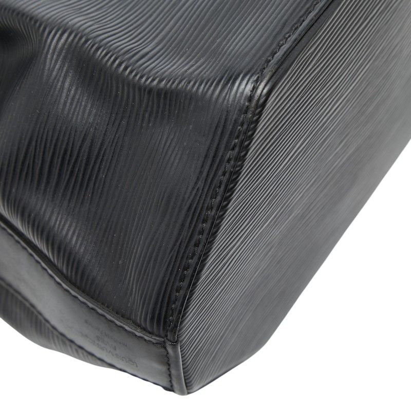 Louis Vuitton Epi Sac Depot GM Shoulder Bag Noir Black Leather — view 6