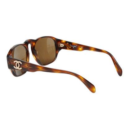 Chanel CC Logo Sunglasses Brown Acetate 1- Eyewear — view 2