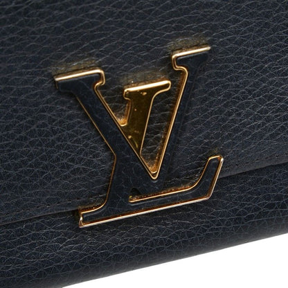 Louis Vuitton Portefeuille Capucines Bifold Wallet Black Taurillon Leather — view 6