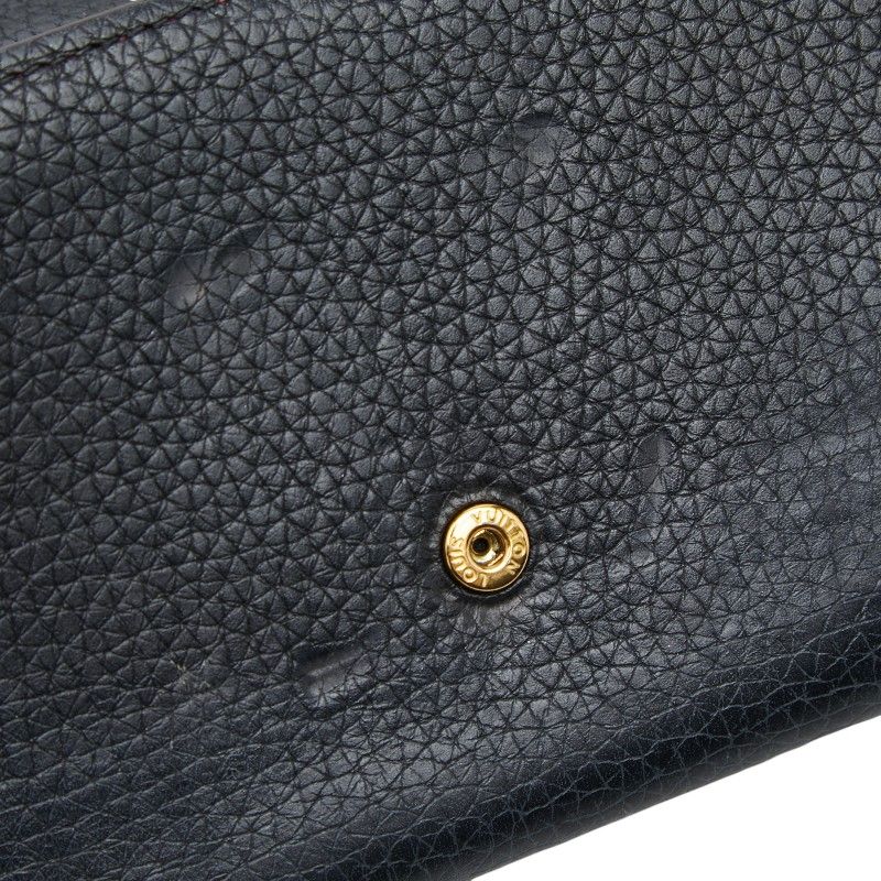 Louis Vuitton Portefeuille Capucines Bifold Wallet Black Taurillon Leather — view 8