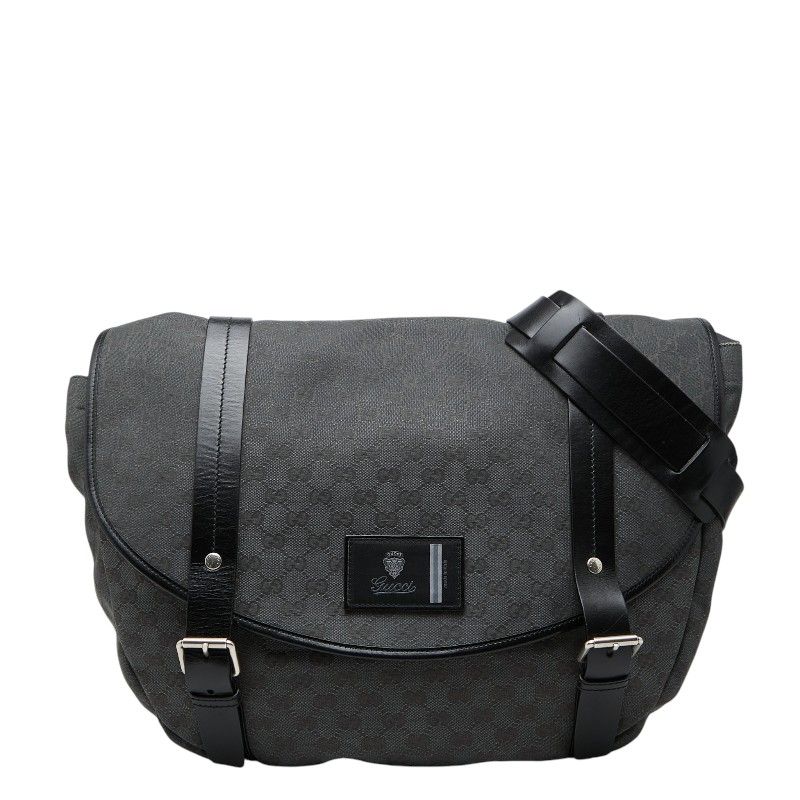 Gucci GG Canvas Cles Shoulder Bag Crossbody Black