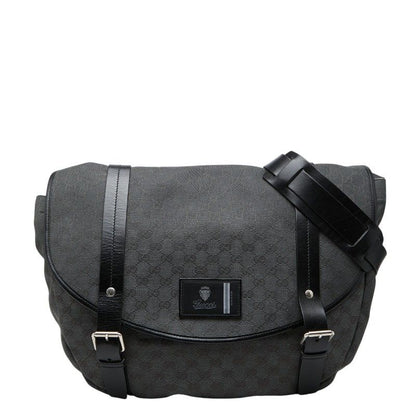 Gucci GG Canvas Cles Shoulder Bag Crossbody Black