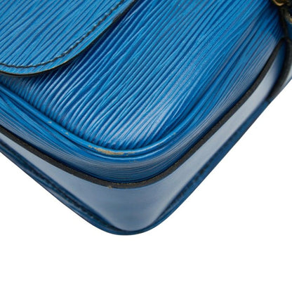 Louis Vuitton Epi Cartouchiere Crossbody Shoulder Bag Toledo Blue Leather — view 6