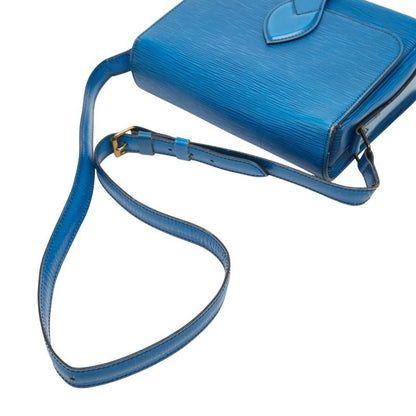 Louis Vuitton Epi Cartouchiere Crossbody Shoulder Bag Toledo Blue Leather — view 4