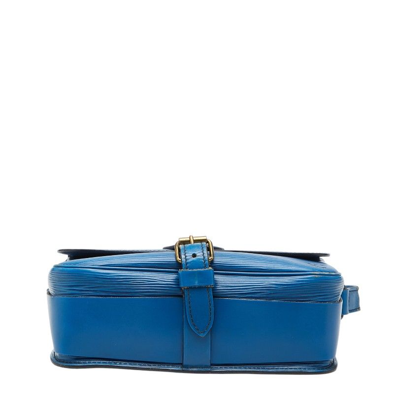 Louis Vuitton Epi Cartouchiere Crossbody Shoulder Bag Toledo Blue Leather — view 3