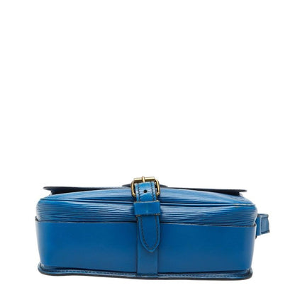 Louis Vuitton Epi Cartouchiere Crossbody Shoulder Bag Toledo Blue Leather — view 3