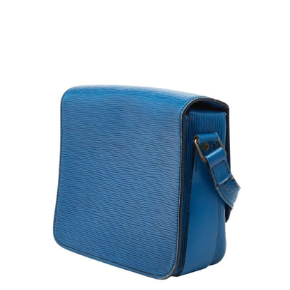 Louis Vuitton Epi Cartouchiere Crossbody Shoulder Bag Toledo Blue Leather — view 2