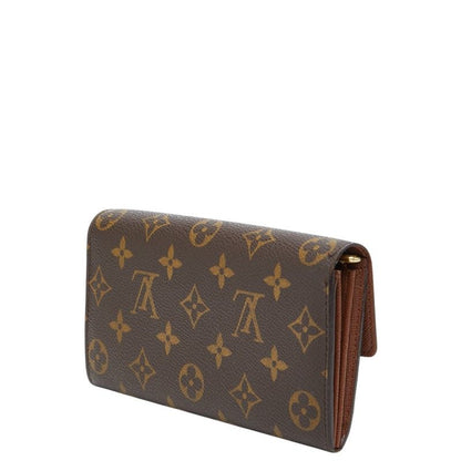 Louis Vuitton Monogram Portefeuille Sarah Wallet Brown Leather — view 2