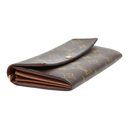 Louis Vuitton Monogram Portefeuille Sarah Wallet Brown Leather — view 5